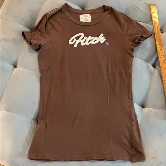 Abercrombie Fitch Stitch Brown Soft Tee Shirt M - Picture 2 of 8